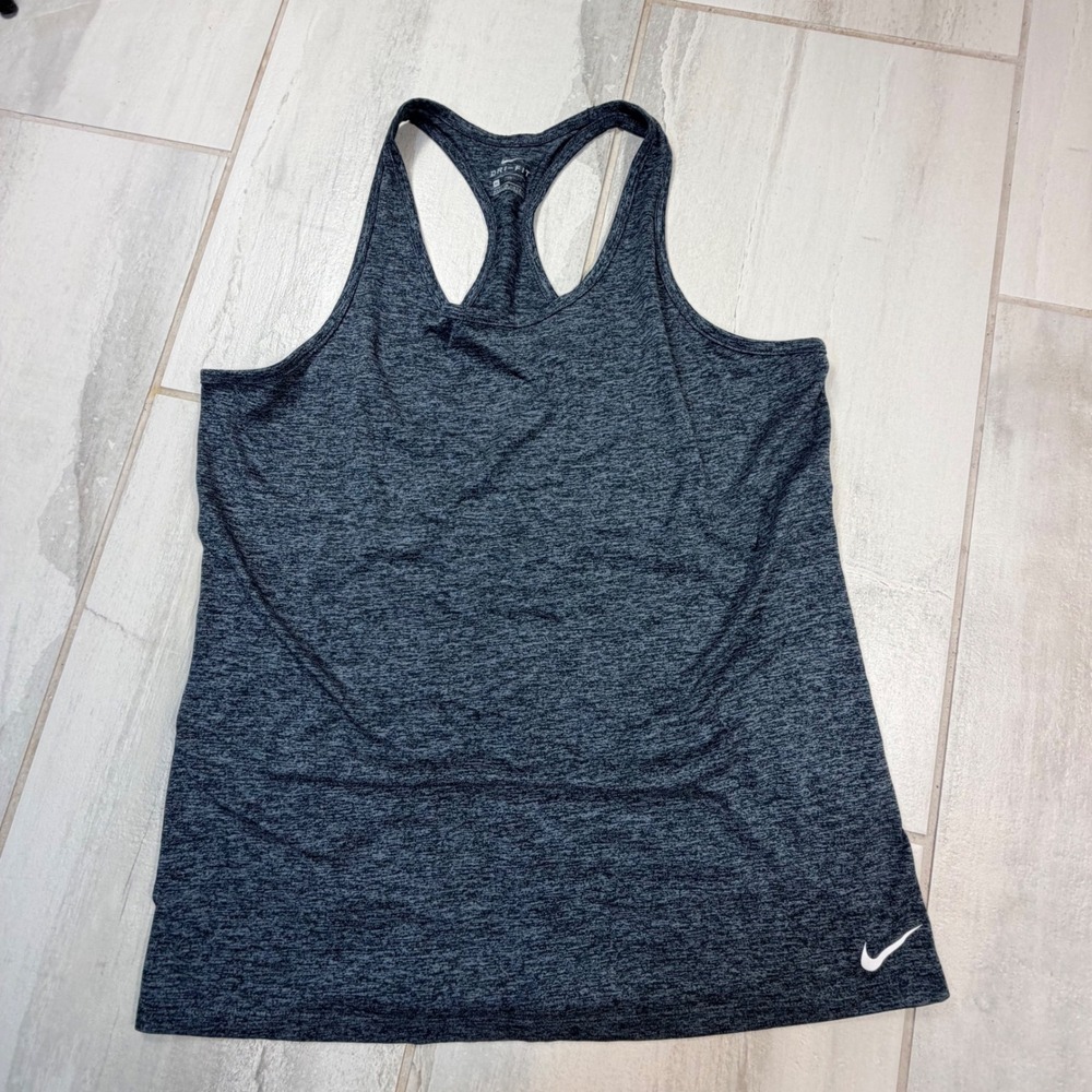 Nike Dri-FIT Womens XL Gray Heathered Racerback Performance Tank Top RN56323